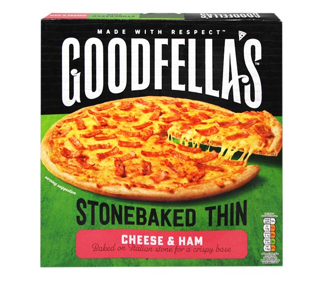 GOOD FELLAS Pizza Cheese & Ham 351g – Stonebaked Thin