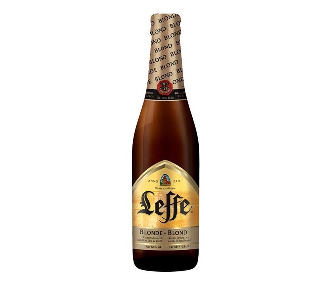 LEFFE blonde beer bottle 330ml