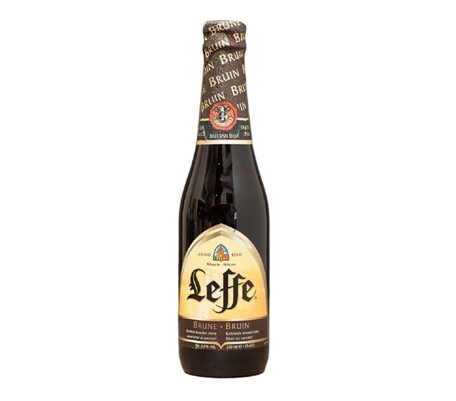 LEFFE brune beer bottle 330ml