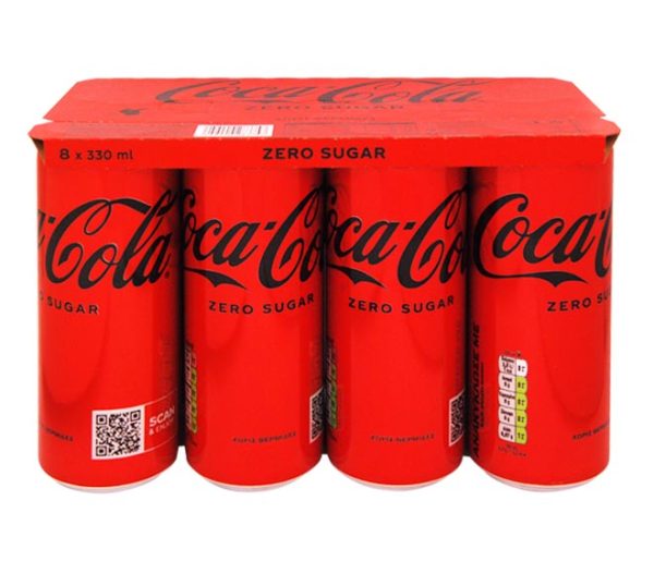 can COCA COLA 8x330ml zero