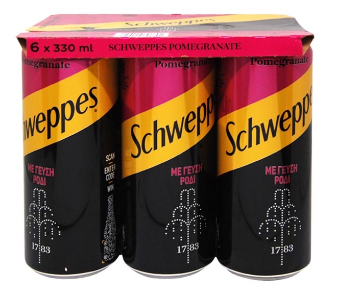 can SCHWEPPES pomegranate 6x330ml