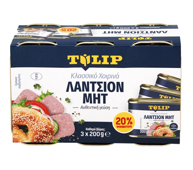 TULIP luncheon meat 3x200g (20% OFF)