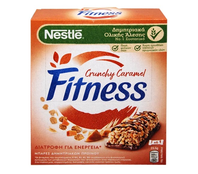 NESTLE Fitness bars crunchy caramel 6×23.5g