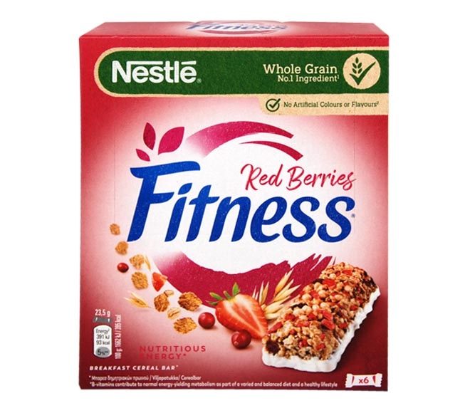 NESTLE Fitness bars red berries 6×23.5g