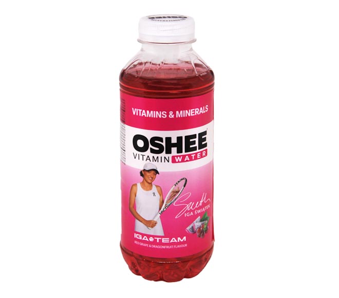 OSHEE Vitamin Water red grape & dragon fruit flavour 555ml – Vitamins and Minerals