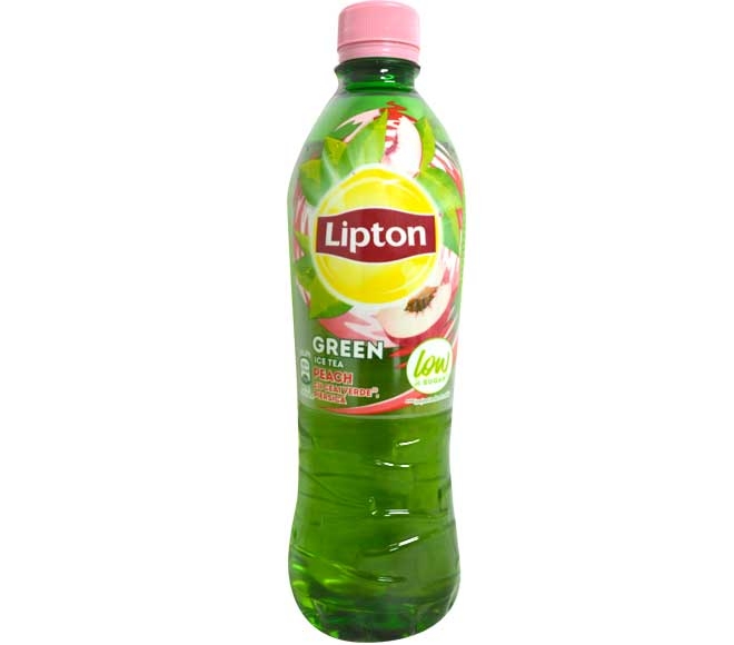 LIPTON ice tea GREEN 500ml – PEACH low in sugar