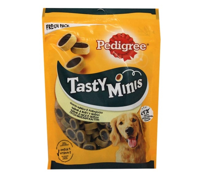 dog PEDIGREE tasty minis with beef and cheese 140g