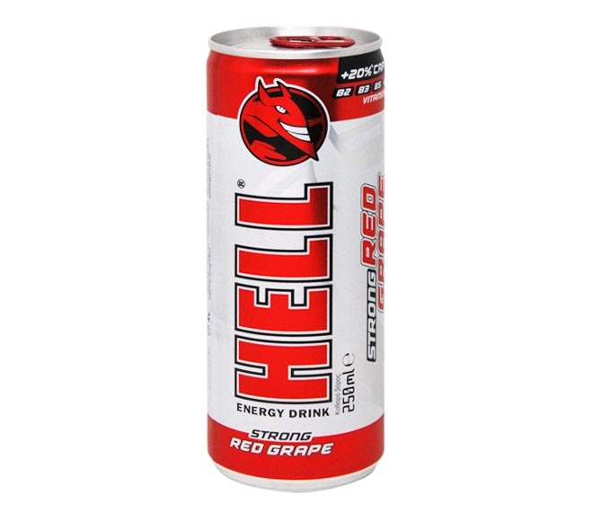 HELL energy drink 250ml – red grape