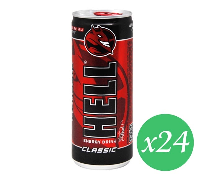 HELL energy drink 24x250ml – classic