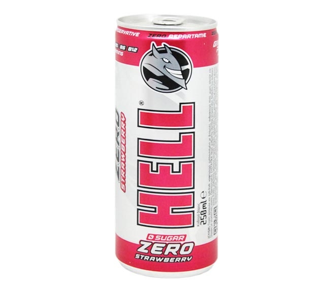 HELL energy drink 250ml – strawberry zero