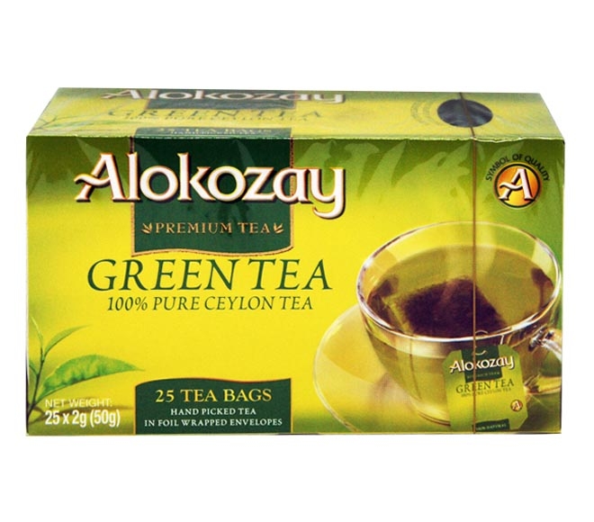 tea ALOKOZAY (25pcs) 50g – Green (100% pure Ceylon tea)