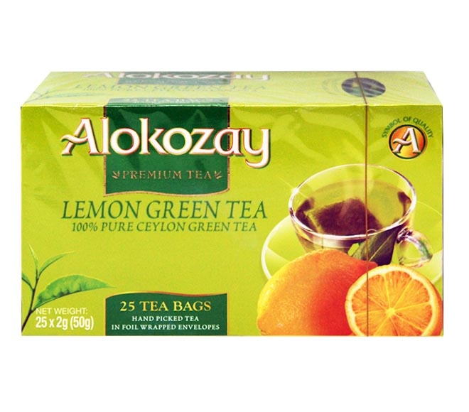 tea ALOKOZAY (25pcs) 50g – Lemon Green (100% pure Ceylon green tea)
