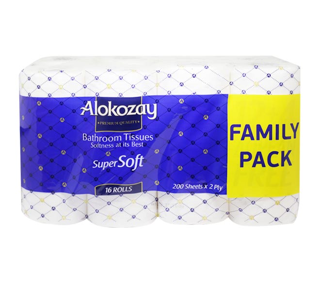 ALOKOZAY toilet paper 200 sheets 16pcs x 2ply