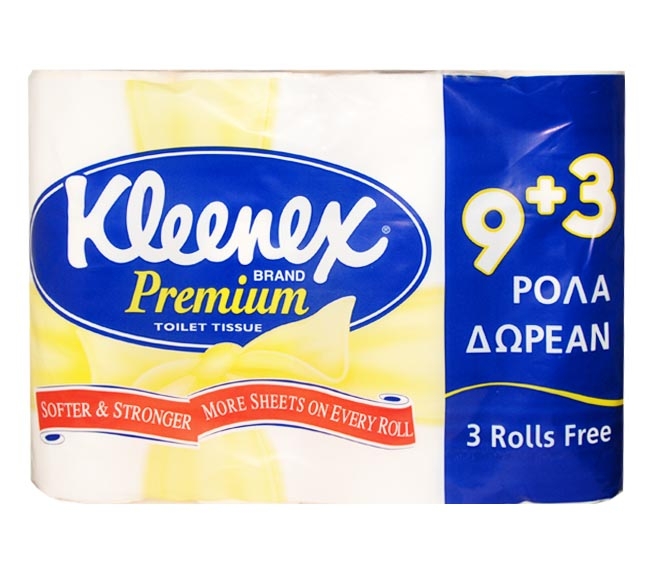 KLEENEX Premium toilet tissue yellow 243 sheets (9+3 FREE)