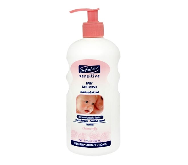 DR FISCHER Sensitive baby bath wash tearless 500ml – Chamomile