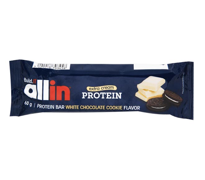 ALLIN bar Protein extra cream 60g – White Chocolate Cookie