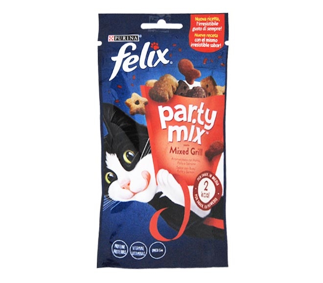 cat FELIX Party Mix snacks 60g – Mixed Grill