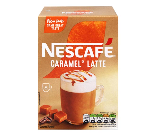 sachets NESCAFE caramel latte 8x17g 136g