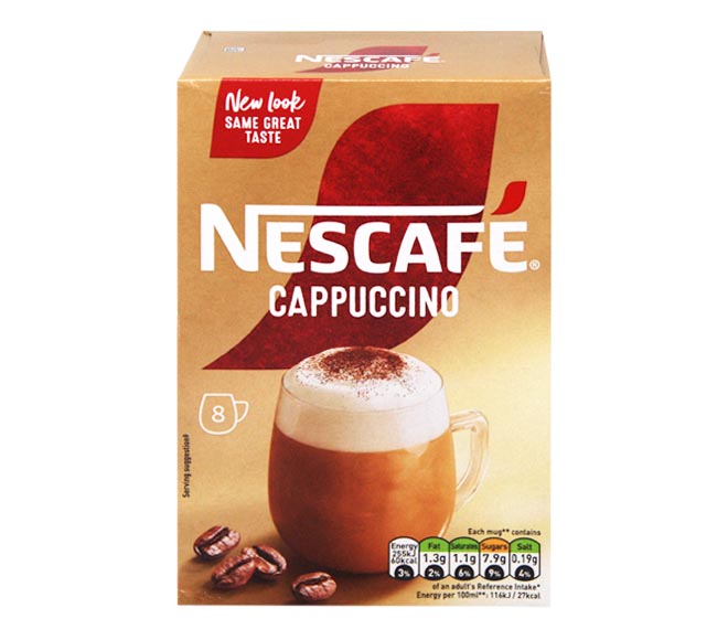 sachets NESCAFE cappuccino 8×15.5g 124g