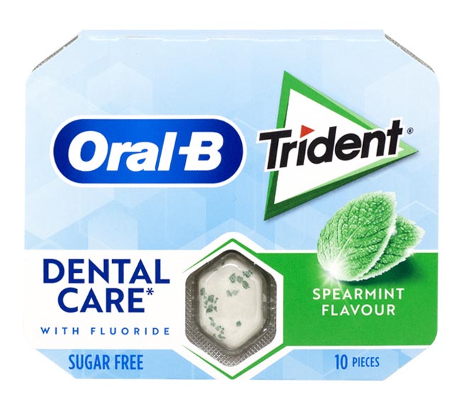 gum TRIDENT Oral-B spearmint sugar free 17g