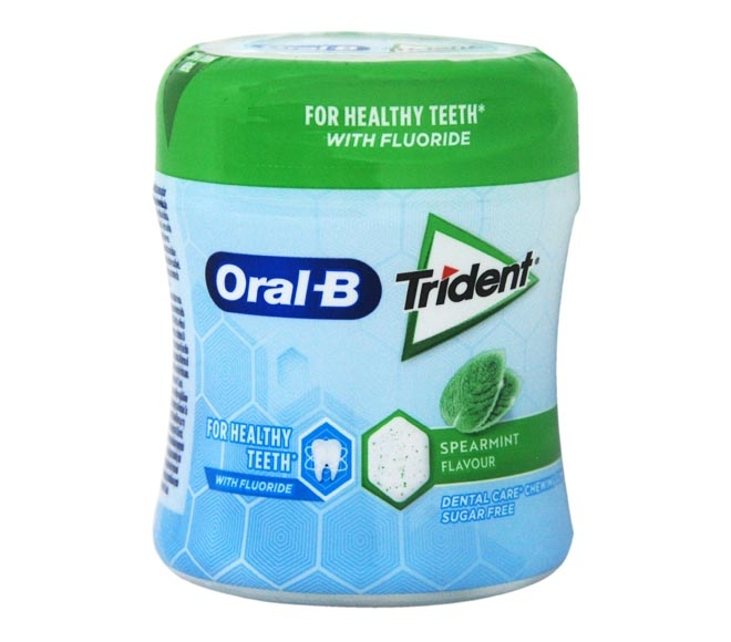 gum TRIDENT Oral-B spearmint sugar free 68g
