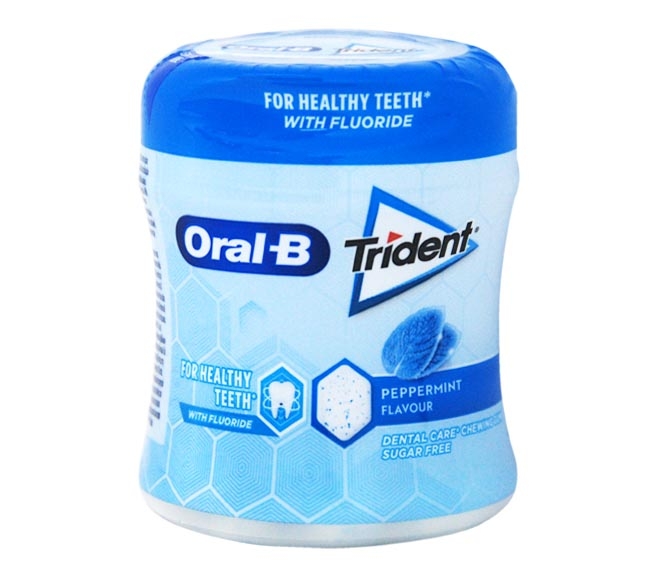 gum TRIDENT Oral-B peppermint sugar free 68g