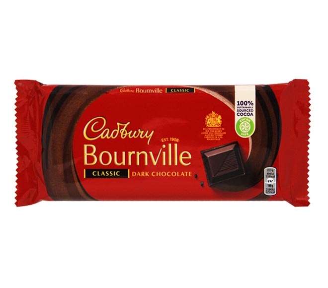 CADBURY Bournville dark chocolate 180g