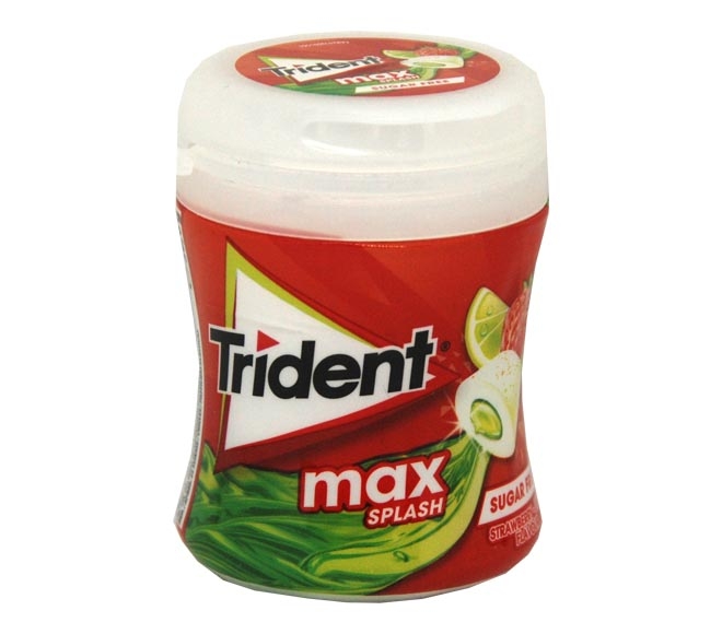gum TRIDENT max strawberry-lime sugar free 50.6g