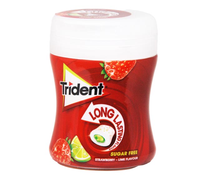 gum TRIDENT long lasting strawberry-lime sugar free 50.6g