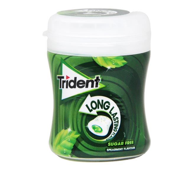 gum TRIDENT long lasting spearmint sugar free 50.6g