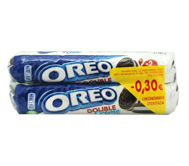 OREO double creme biscuits 2x185g (€0.30 OFF)