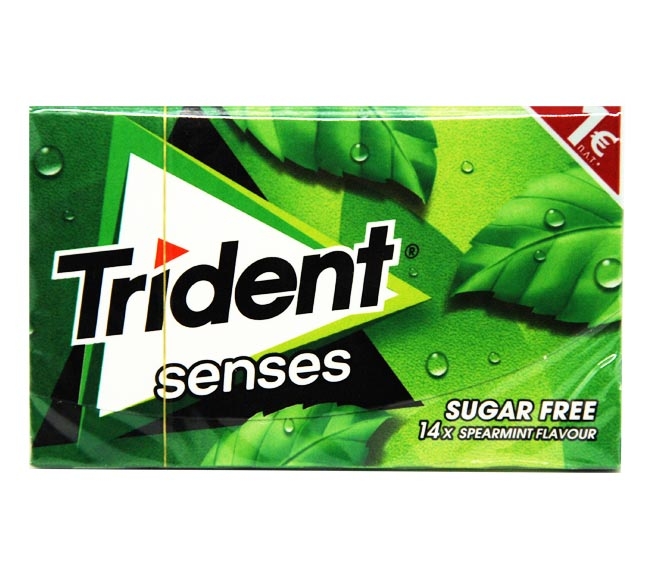 gum TRIDENT senses spearmint sugar free 27g