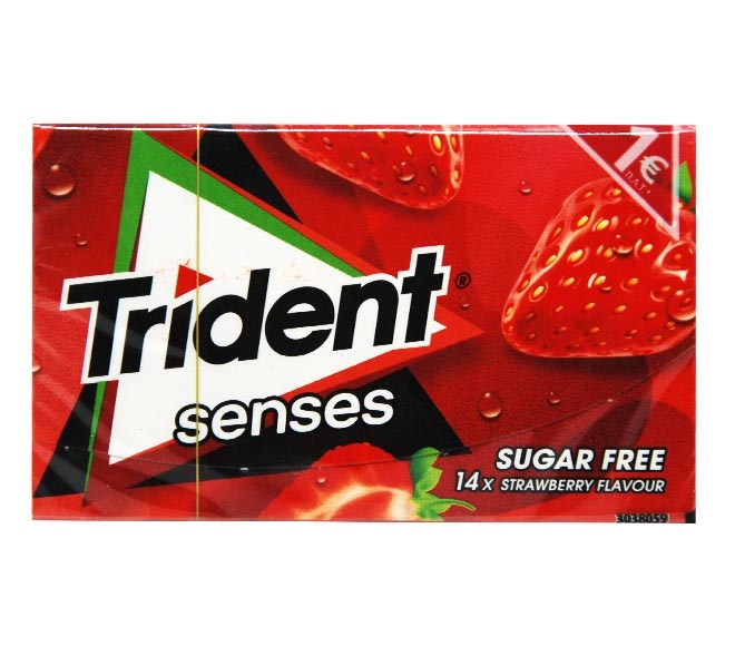 gum TRIDENT senses strawberry sugar free 27g