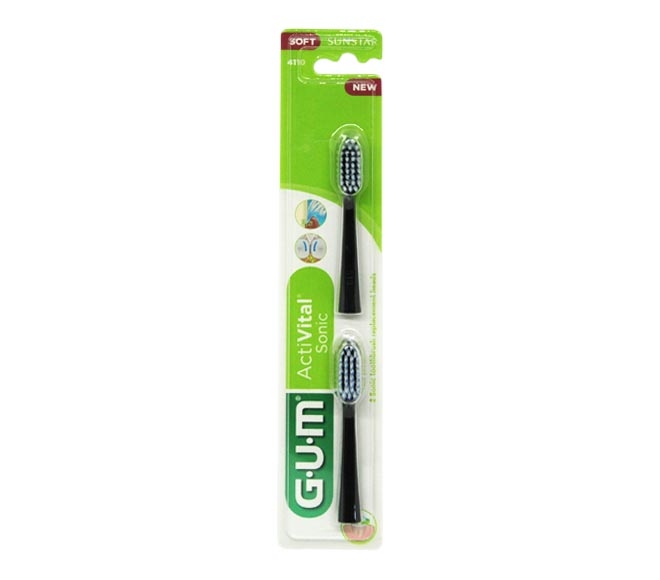 toothbrush G.U.M ActiVital Sonic black refill – Soft