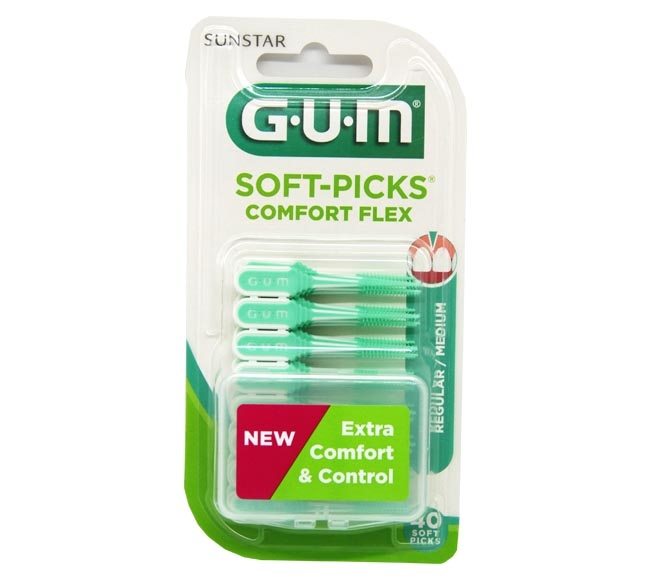 G.U.M Soft-Picks Comfort Flex 40pcs – regular/medium