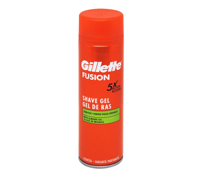 shaving gel GILLETTE fusion 5 with aloe 200ml – ultra sensitive