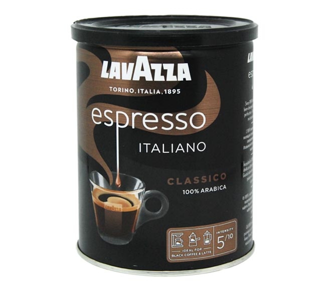 LAVAZZA espresso coffee tin 250g – ITALIANO (intensity 5)