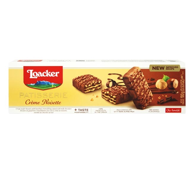 LOACKER biscuits 100g – CREME NOISETTE