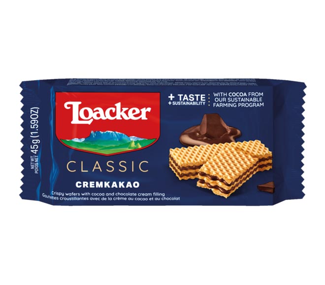 LOACKER Crispy wafers 90g – CREMKAKAO