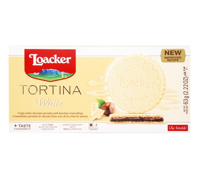 LOACKER tortina 63g (3 pieces) – WHITE