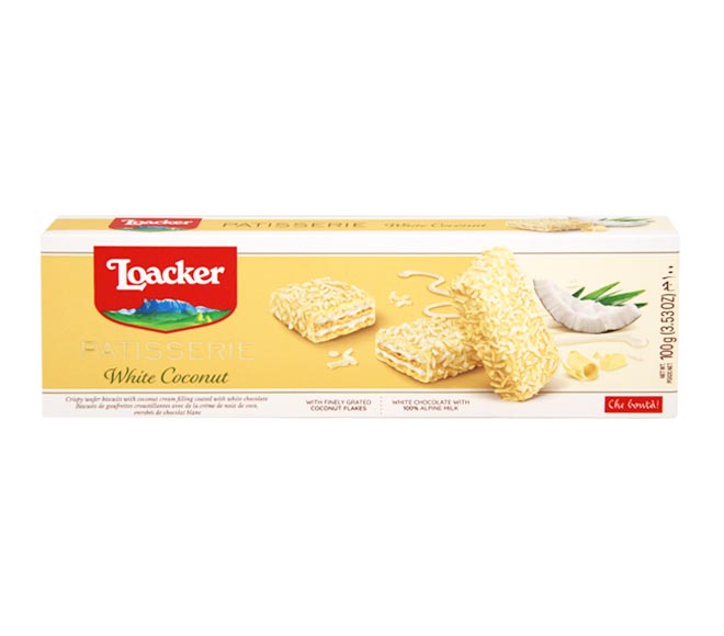 LOACKER biscuits 100g – WHITE COCONUT