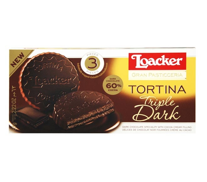 LOACKER tortina 63g (3 pieces) – TRIPLE DARK