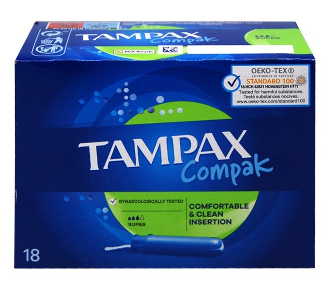 TAMPAX Compak tampons 18pcs - Super