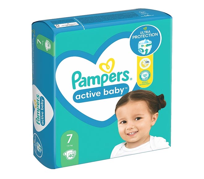 PAMPERS active baby S7 15+ Kg 40pcs (maxi pack)