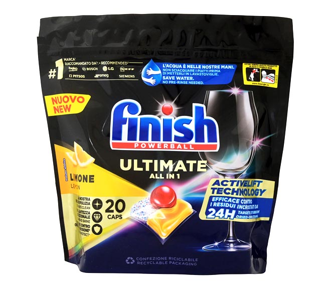 FINISH powerball Ultimate All in One 20 tabs 250g – Lemon