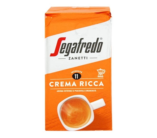 SEGAFREDO ground coffee 250g – CREAM RICCA (intensity 11)