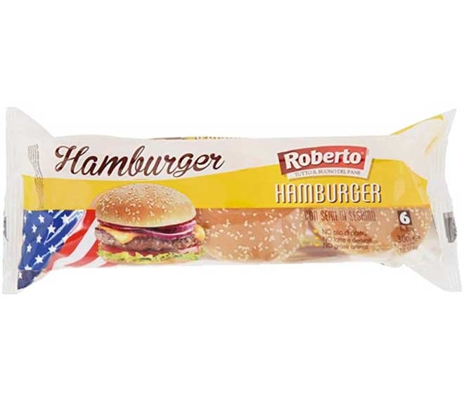 ROBERTO Hamburger buns with sesame seeds 6pcs 300g