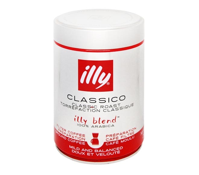 ILLY filter CLASSICO ground coffee 250g (intensity 5)