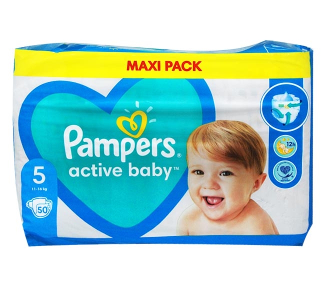 PAMPERS active baby S5 11-16Kg 50pcs (maxi pack)