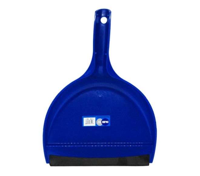 dustpan with rubber FASS blue